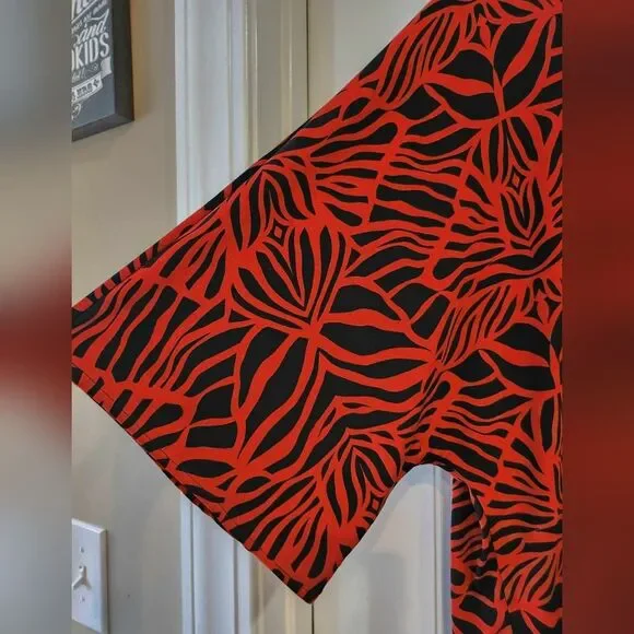 Ruby Rd. XL, Red & Black Zebra Chevron Print - Picture 6 of 8